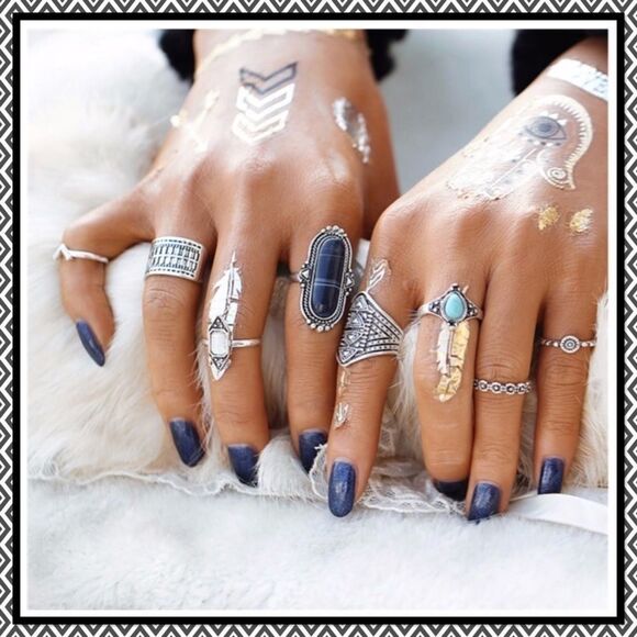 Boho Ring Set - Picture 2 of 3